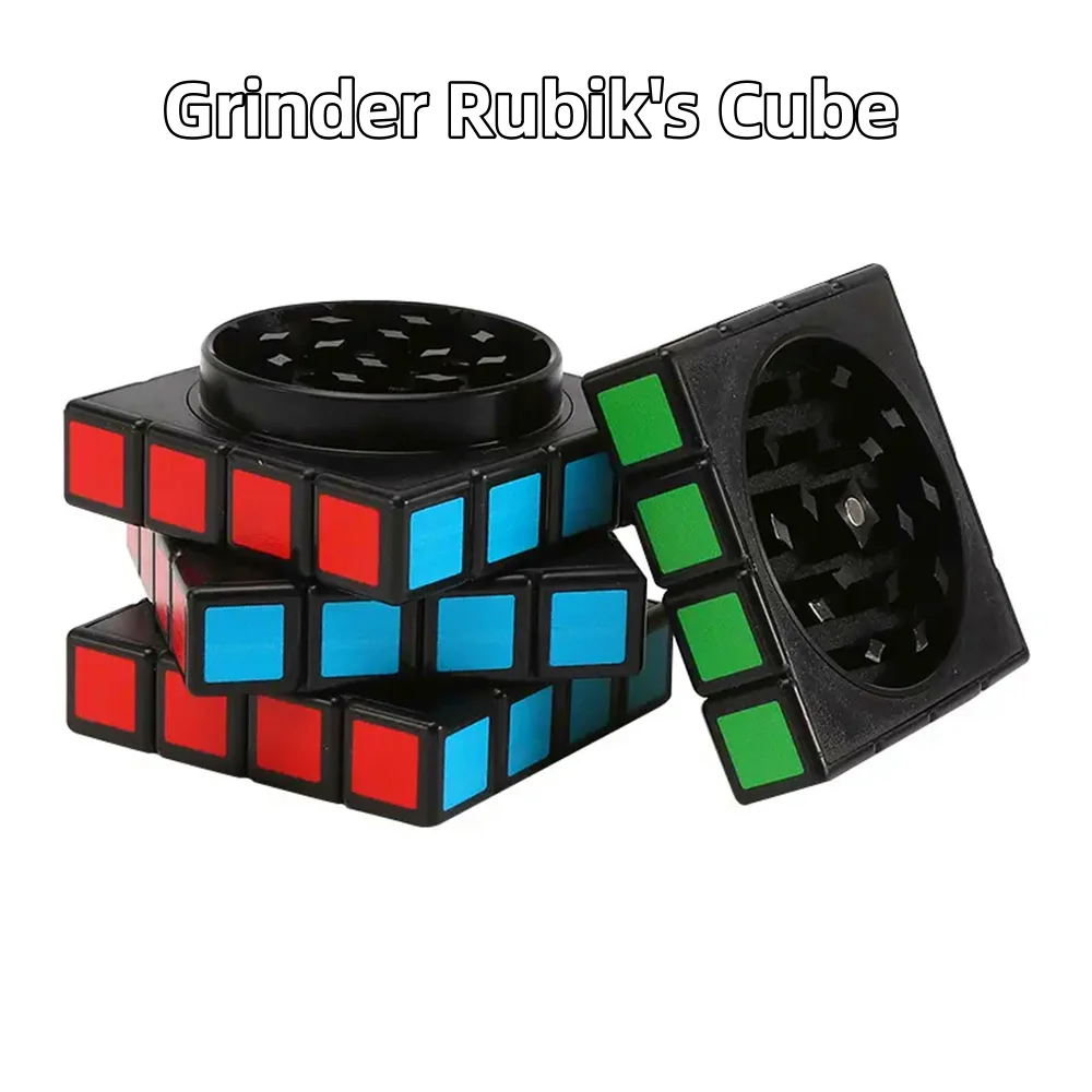 Magnet Magic Cube Four Layers Grinder Multifunctional 1.8Inch Magic Cube Grinder Cigarette Shredder Spice Crusher herbal grinder,herb grinder,tobacco grinder,spice grinder