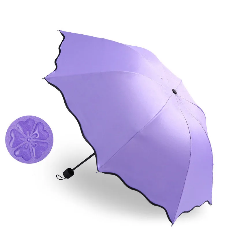 Manual Folding Umbrella Water Blossom Sunshade UV Protection Travel folding umbrella,mini sun umbrella,manual umbrella