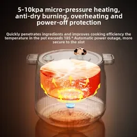220V/Electric Cooking Pot Multi-functional Home Small Electric Pot Micro Pressure Pots, Ceramic Glaze Non stick Pan Rice Cookers 2
