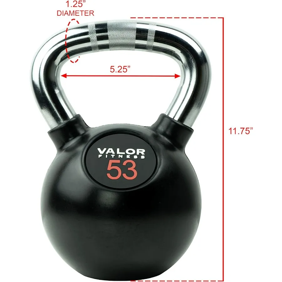 Chrome Kettle Bell Weights with Knurled Kettlebell Handle Kettlebells for Men & Women