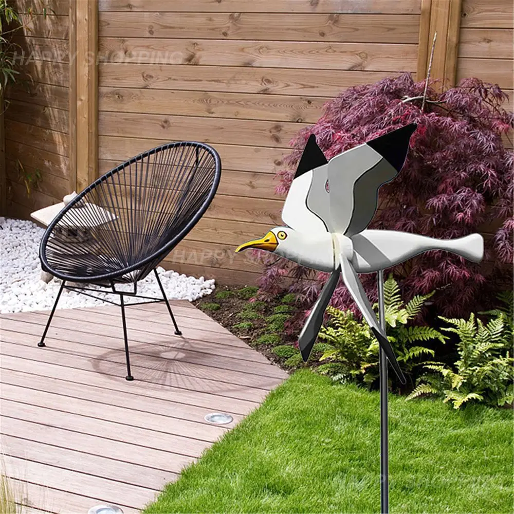 

Seagull Windmill Whirligig Asuka Series Windmill Garden Lawn Yard Decor Wind Spinner Creative Housewarming Gift Garden Decor