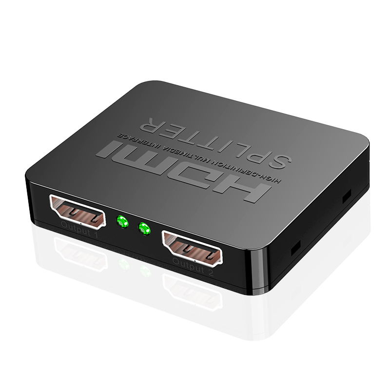  4K HDMI Splitter 1x2 HDMI Video Distributor 1 in 2 out Switch Amplifier 1080P Dual Display for PS3 PC Laptop Monitor Projector 