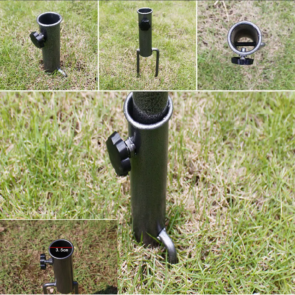 1pc Parasol Anchor Insert Beach Umbrella Sand Outdoor Umbrella Anchor Stand Holders Rain Ground Grass Holder Stick beach umbrella plug base umbrella stand holder