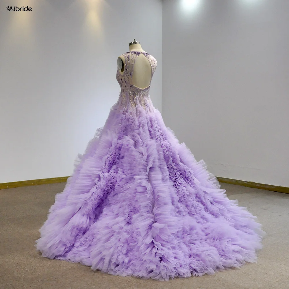 Lavender Colour Designer Printed Ethnic Gown With Girlish Looks - KSM  PRINTS - 4206260