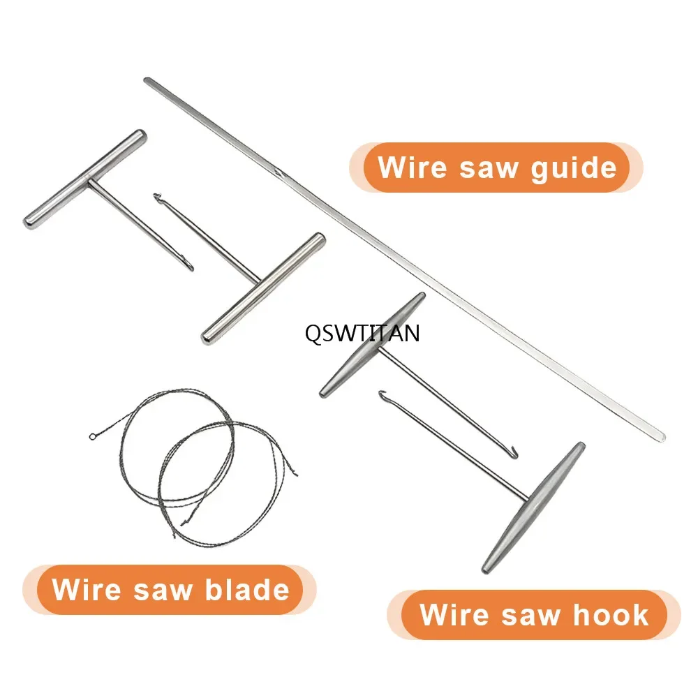 Orthopedic Wire Saw Handles and Steel Bone Hook Wire Saw Blades Wire Saw Guides Orthopedic Surgical Instruments