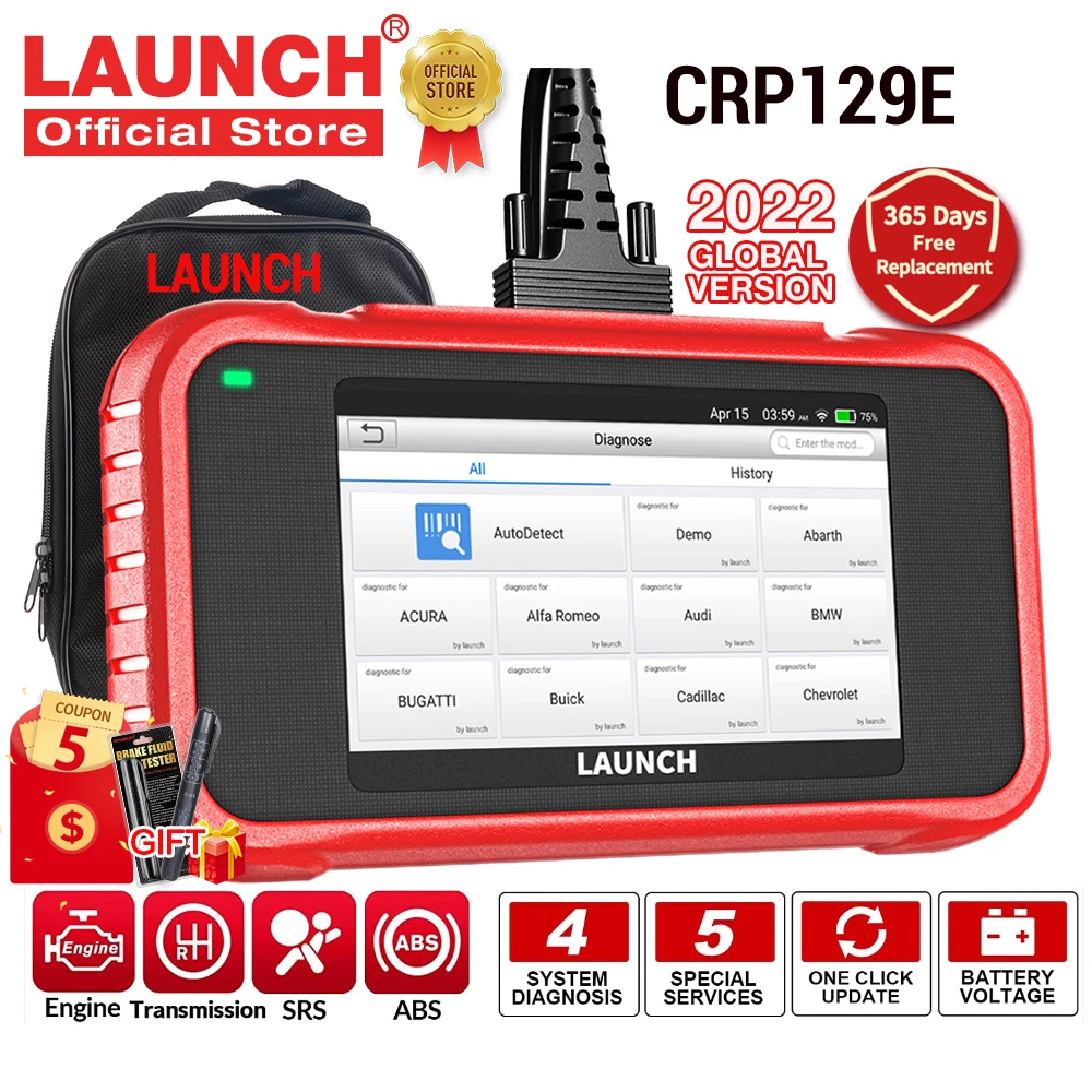 LAUNCH X431 ABS SRS Engine Transmission OBD2 Diagnoses EPB SAS TPMS Reset Tool