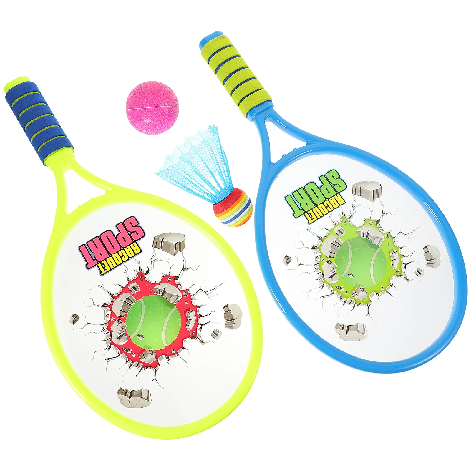 

Racket for Kids Toys Badminton Outdoor Fitness Equipment Children Racquet Tennis Balls