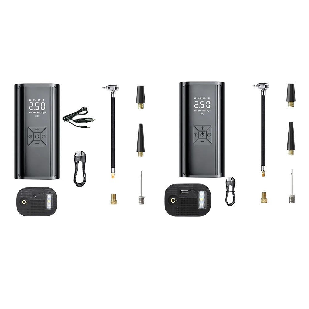 �ڵ��� Ÿ�̾� ��â��, 2000mAh ����Ʈ ���� �����, 150PSI ���� ��â�� ����, ���� Ʈ�� ������� ���� LED ���÷���