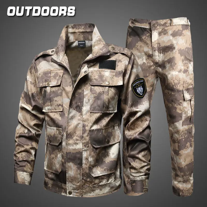 Male camouflage suit outdoor wear resistant to dirty tooling combat uniform labor insurance overalls site male camouflage suit outdoor wear resistant to dirty tooling combat uniform labor insurance overalls site