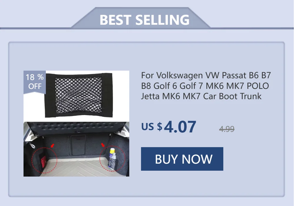 For Volkswagen VW Golf 4 5 6 7 MK4 MK5 MK6 MK7 GTI R Tiguan Jetta MK4 MK5 MK6 Car Boot Trunk Seat Back Elastic Storage Net