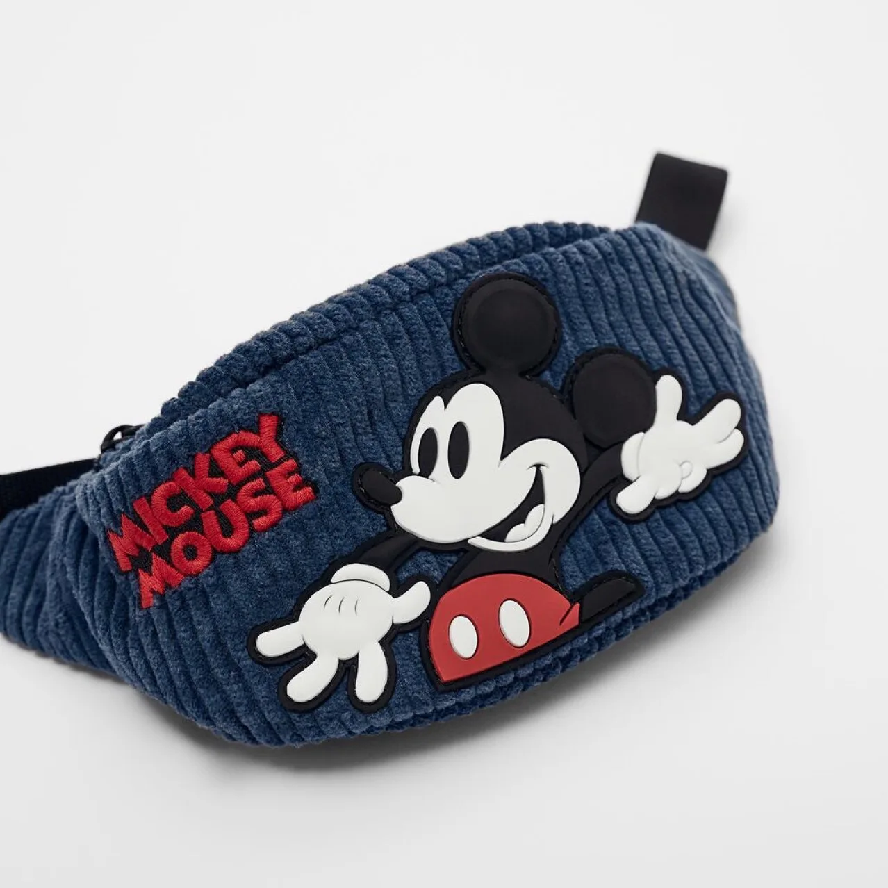 New Disney Mickey Mouse Cartoon Printed Fanny Pack Mickey Mouse Adorns The Corduroy Fanny Pack Plush Backpack Fashion Bag Purses image_0
