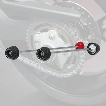 Protezioni per Asse Ruota Moto per Ducati Hyperstrada Hypermotard 796 821 939 950, Protezione Anticaduta per Forcella e Forcellone