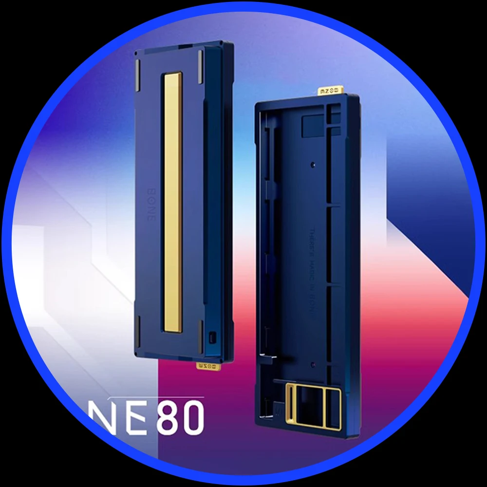 目的 Bone80 メカニカルキーボードケースアルミ合金 PCB Wooting 80He