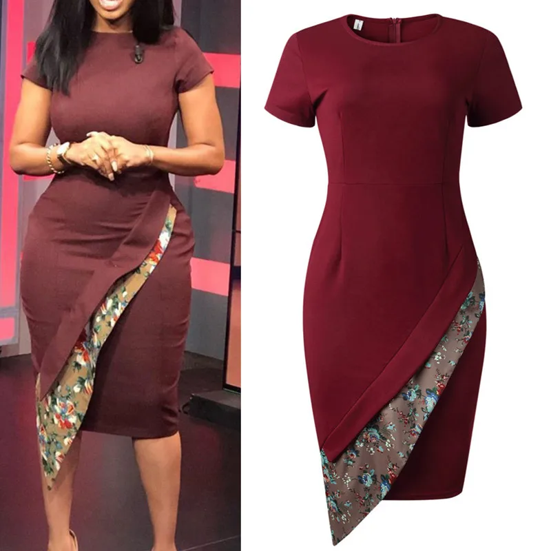 

New Short Sleeve African Dresses for Women Robe 2023 African Clothes Elegant Slim O-neck Evening Long Dress Clothing
