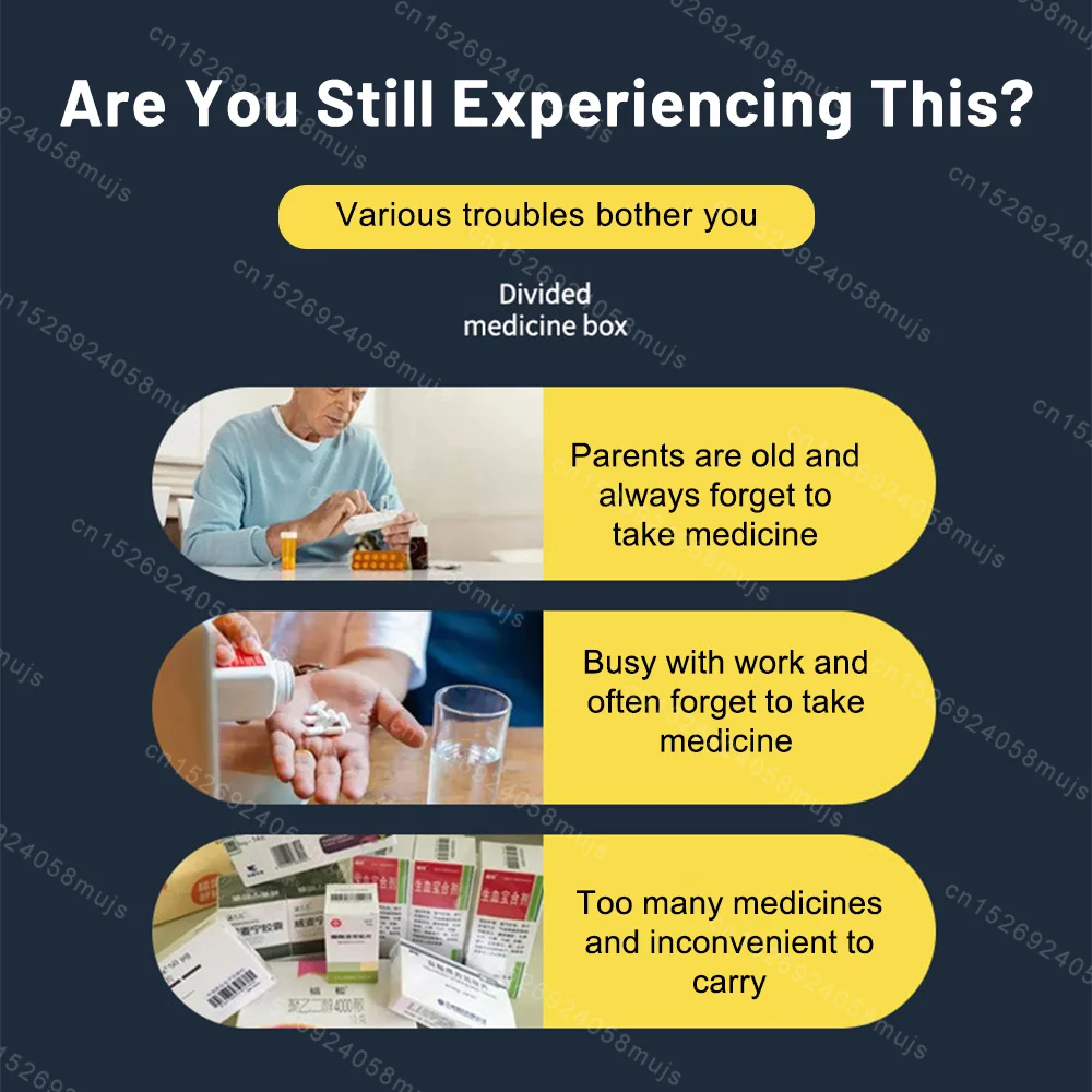 Mini Portable Medicine Box Pill Box Vitamins Container Travel Pills Case Storage Capsules Tablets Fish Oils Plastic Box Pill
