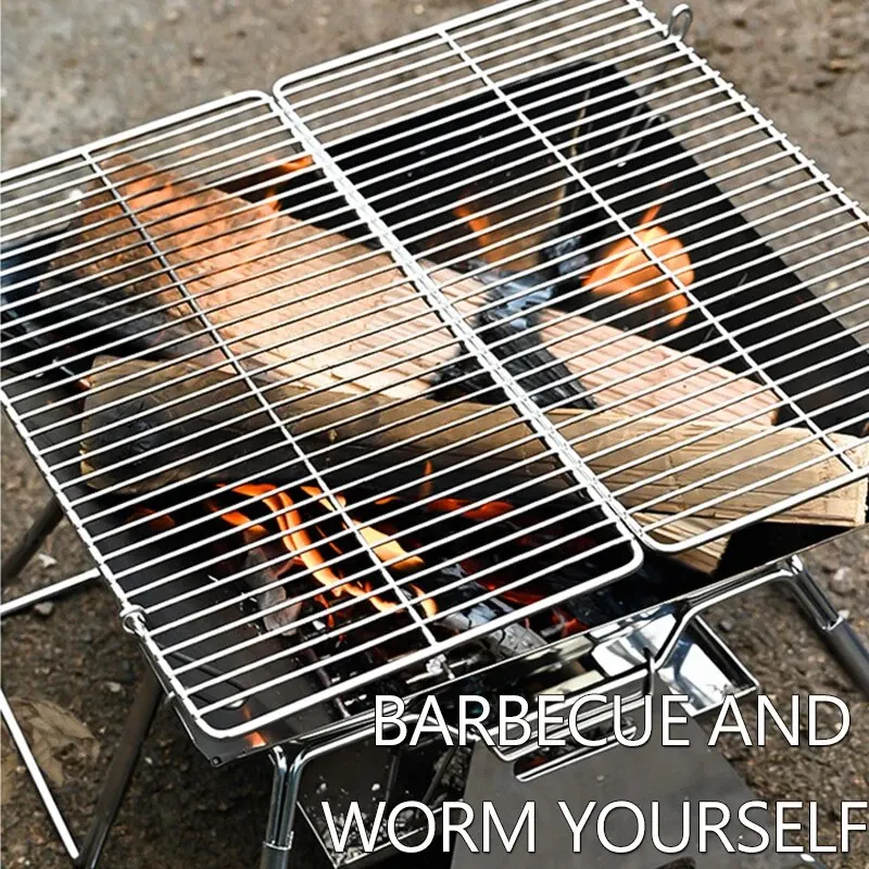 Camping Charcoal Stove & BBQ Grill - Image 3