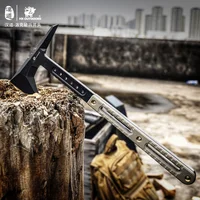 HX Outdoors DC53 Steel Multifunctional Hunting Camping Tactical Axe ,Artillery Fire Rescue Hammer Axes ,G10 Handle Dropshipping 1