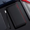 WILLIAMPOLO Men's Wallet Long Style 100% Cow Leather Fashion Business High Quality Clutch Wallet Card Holder Coin Zipper Purse 1