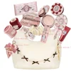 Flower Knows Strawberry Cupid Collection Makeup Set Sweetheart Gift Set Lip Mud Liquid Blush Face Palette All In One Make Up Kit 1