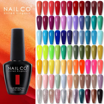 NAILCO 333 Colori Smalto per unghie Gel Vernici semipermanenti Unghie Art Design Hybrid Soak Off Top Base Coat Gel UV Manicure 15ml