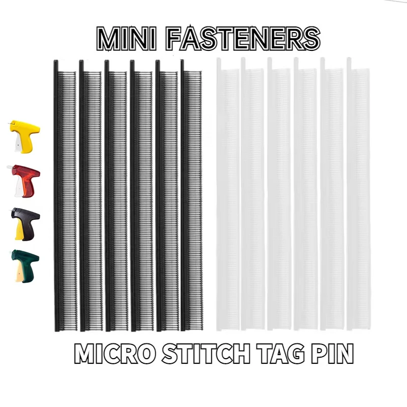 Standard 0.5Cm Tagging Fasteners White and Black Standard Tagging Barbs Price Tag Attachments Suitable for Standard Tag Devices 1