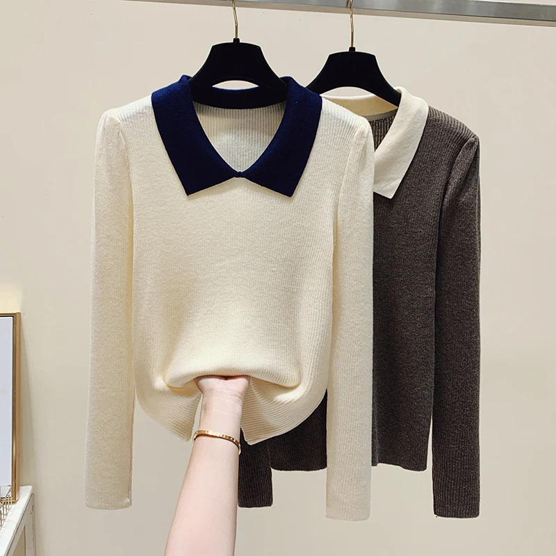 

Beige Sweet Korean Style Harajuku Spring Autumn Winter Knitted Vintage Pullover Fashion Women'S Sweaters 2022 Female Coats