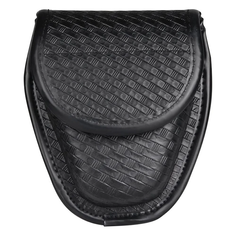 Tactical Handcuff Case for Duty Belt,1680D Nylon/Leather-like, Rotatable & Layered Security Holster (9 Styles), Cuff Case Pouch