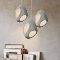Japanese modern art hole single pendant lights studio dining room living room bedroom designer hanging lamps lighting fixtures 1