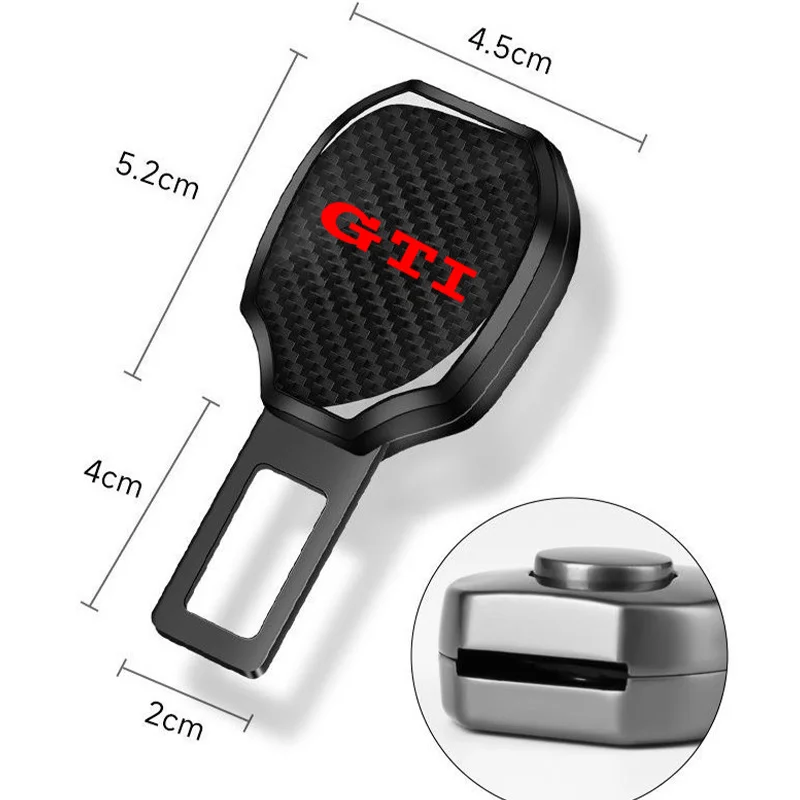 폭스바겐 VW GTI 골프 6 8 폴로 MK2 MK3 MK4 MK5 용 카시트 벨트 클립 카본 익스텐더 잠금 버클 플러그 자동차 액세서리 인테리어