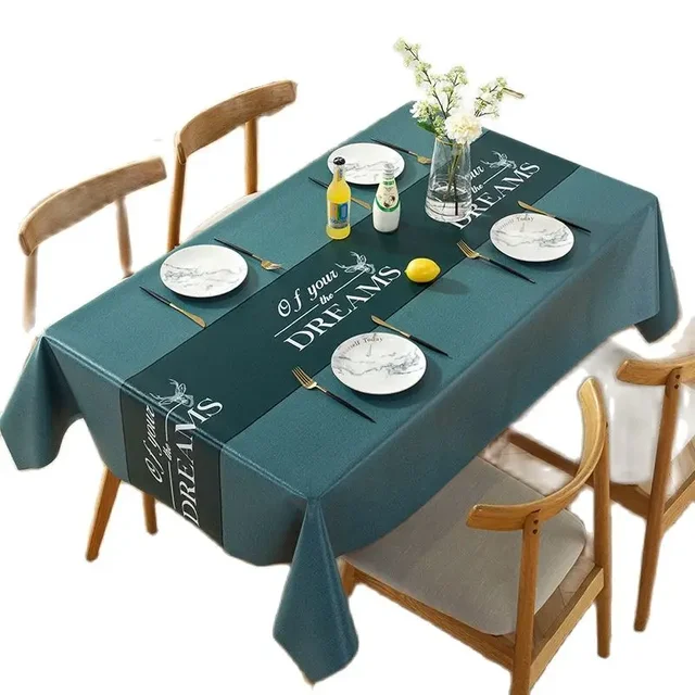 Nappe De Style moderne en Fiber De Polyester, couverture De Table De cuisine rectangulaire, décoration De fête De mariage à domicile 6