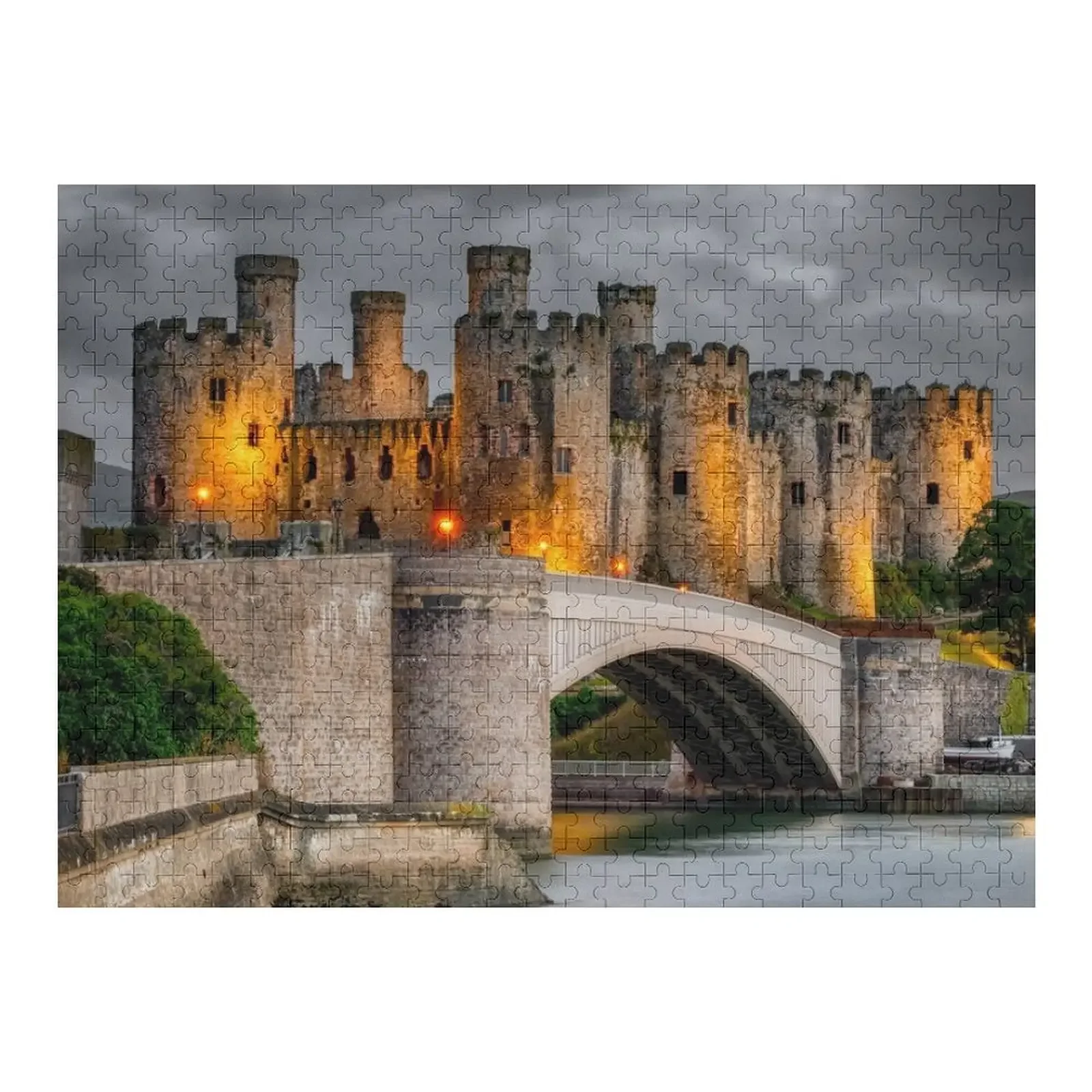 

Conwy Castle At Night Jigsaw Puzzle Customized Kids Gift Personalized Toy Custom Jigsaw Puzzle