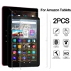 2Pcs HD Anti Scratch Tempered Glass Screen Protector For Amazon Kindle Fire HD 7 8 10 Kids Pro Plus 2022 2021 2020 Fire Max 11 1