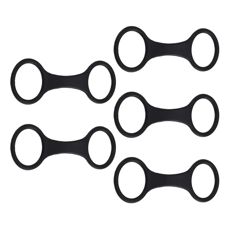 AEF5-5PCS 다이빙 튜브 홀더 리테이너 클립 실리콘 스노클 스트랩 블랙 컬러 다이빙 올드라이 키퍼 홀더 호흡 튜브