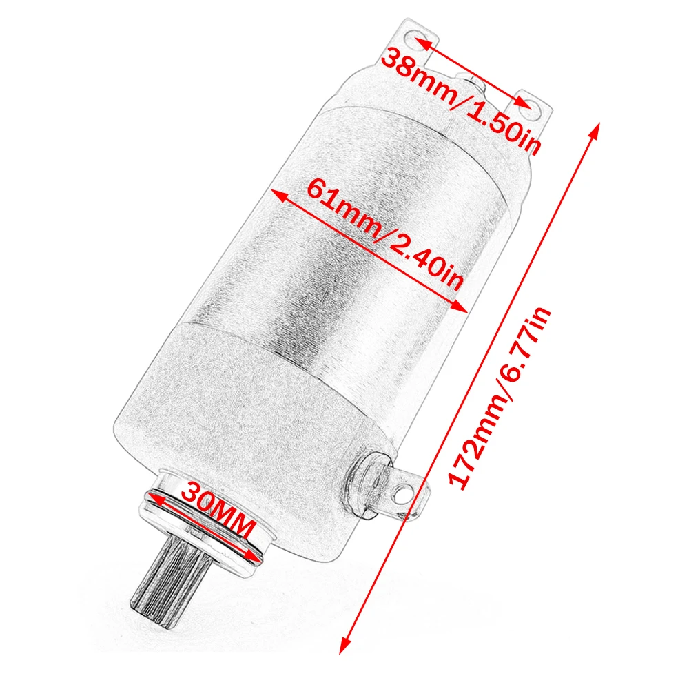 Starter Motor for Yamaha Grizzly 125 YFM125 2003-2014 YFM125GH YFA-1 Breeze YFM 125 3FA-81890-00 3FA-81800-01 Grizzly125