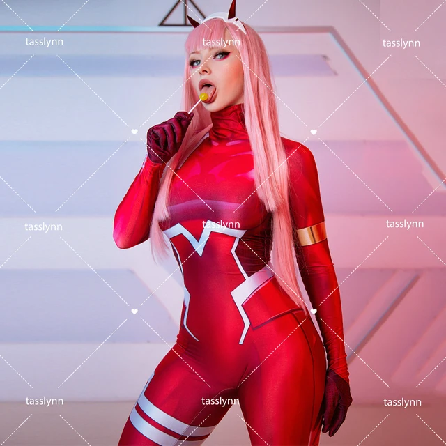 New Zero Two 02 Darling In The Franxx Cosplay Costume Anime Superhero  Zentai Suit Halloween Bodysuit Adults Kids Jumpsuit - Cosplay Costumes -  AliExpress