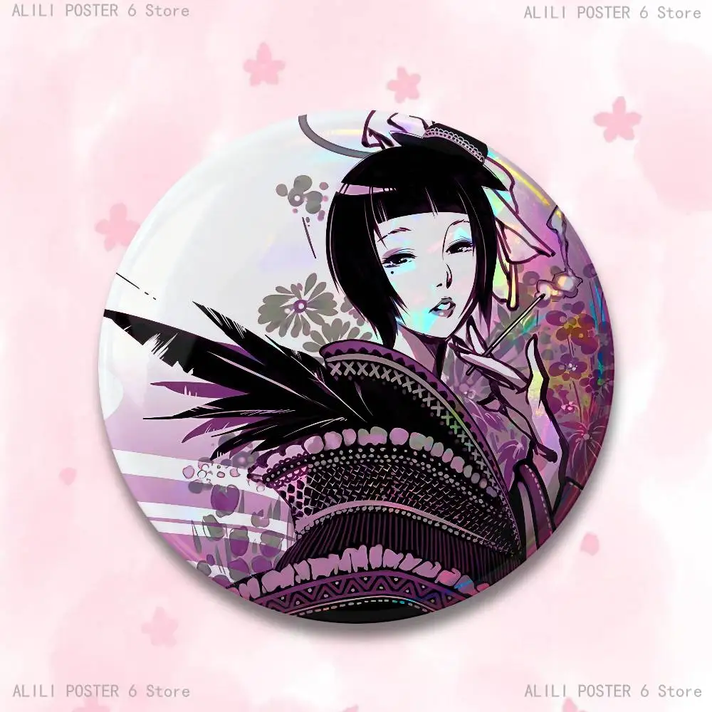 T-TokidokiS Emaille Pin Weißblech Runde Brosche Cosplay Nijigen Otaku Kultur Abzeichen 58mm 44mm 32mm 75mm 25mm – Detail 8