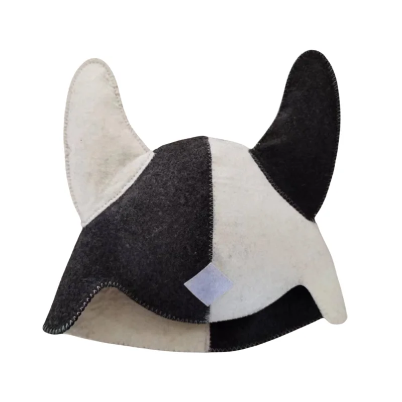 Natural wool felt sauna hat cap russian banya hat for men and women 4