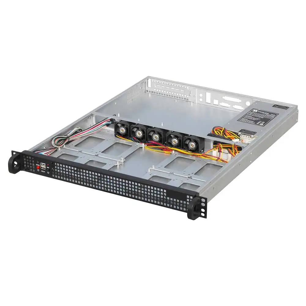 1U rack server chassis is suitable for ATX motherboards and four 3.5 "hard disk empty chassis of the following sizes