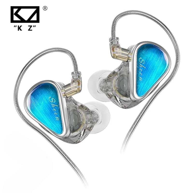 سماعات أذن KZ Sheen داخل الأذن، سماعات HIFI ذات صوت جهير، سماعات رأس سلكية رياضية، سماعات عازلة للضوضاء، سماعات أذن للألعاب والموسيقى