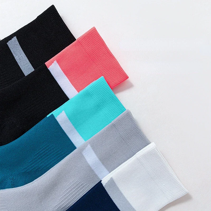 Professional Running Socks Sweat Absorbent Breathable Marathon Socks Men Women Elastic Quick Dry Fitness Training Cycling Socks