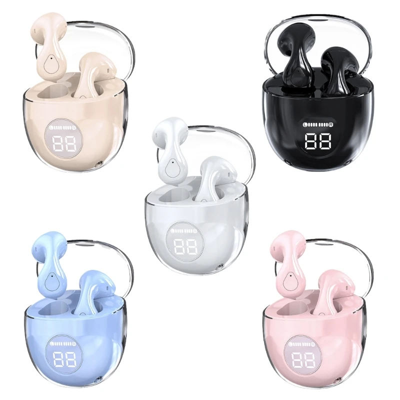 

T16 Sports Earphones Ear Hook Finger Touch Digital Display Wireless BLE5.3