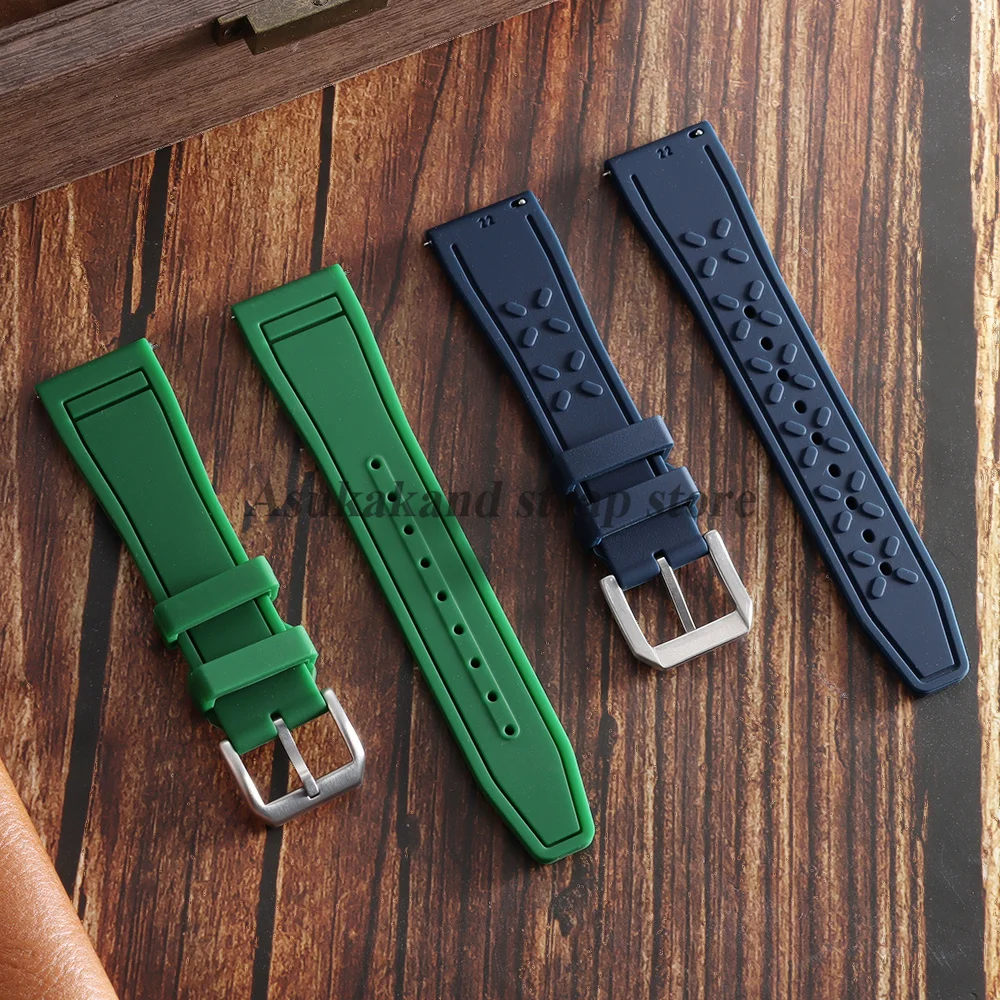 Luxury Rubber Watch Strap with Quick Release - Waterproof Sport Bracelet