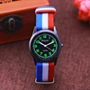 Chaoyada Woman Man Color Stripe Canvas Strap Wrist Watches Children Child Boys Girls Students Fluorescent Digital Test Watches 3