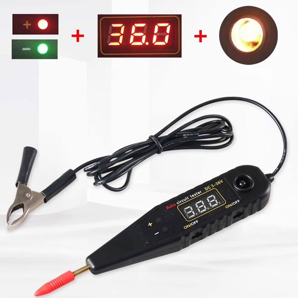  ޽  ȣ LED  ׽Ʈ  κ, DC 0-36V ڵ ȸ ׽, ڵ  а LED  