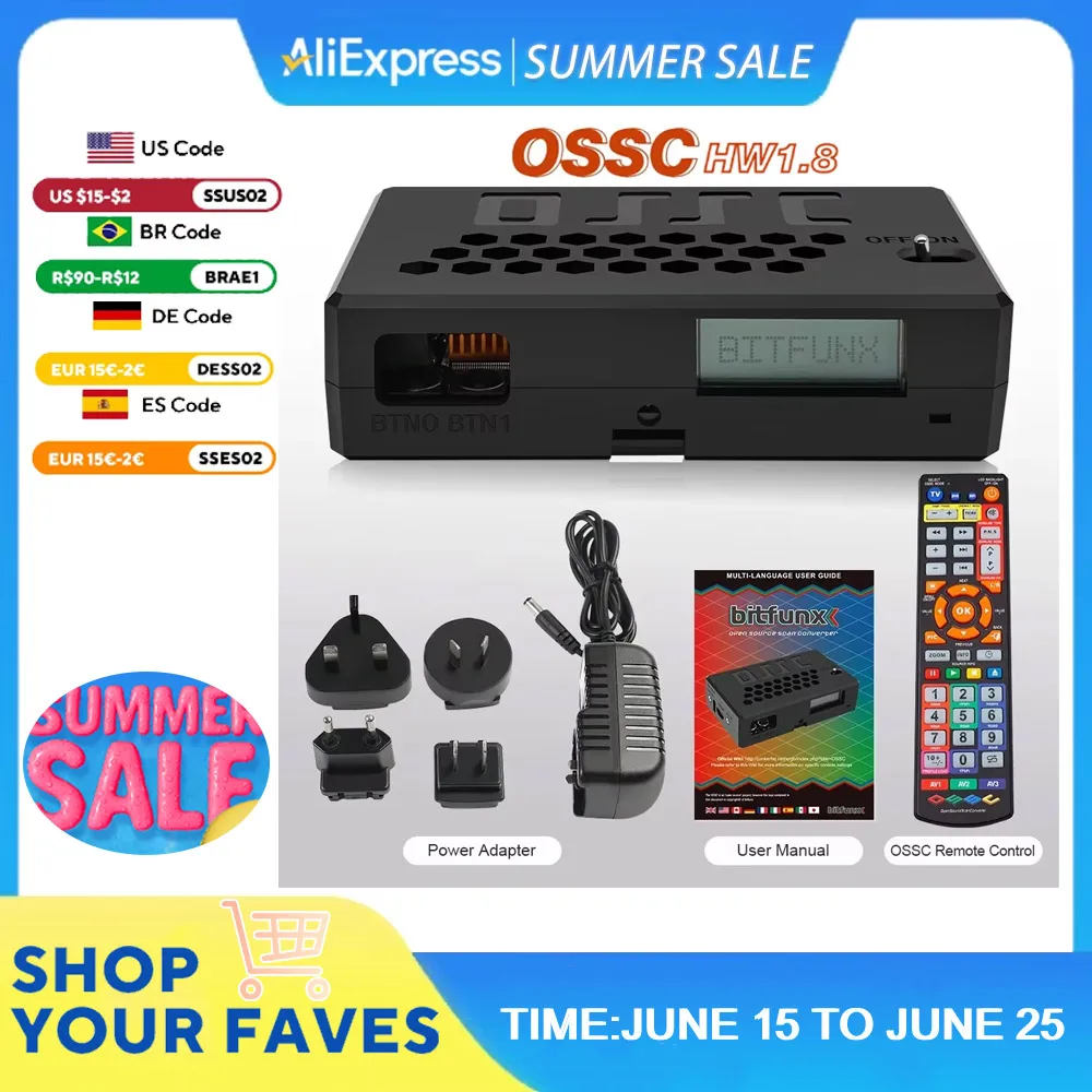 BitFunx OSSC HDMI-Compatible Converter For Retro Game