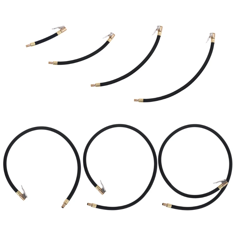 

Self-Locking Air Chuck Tire Air Chuck with Rubber Hose 10/20/30/40/60/80cm Tool