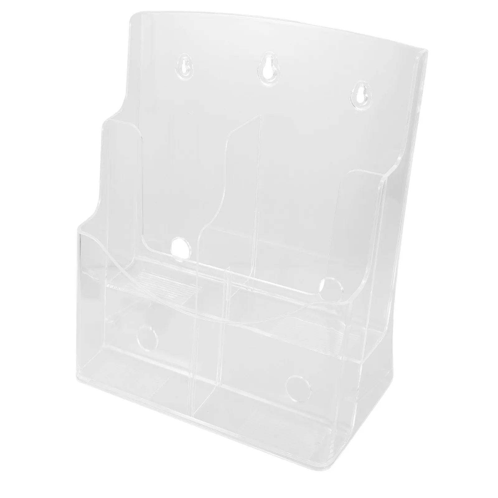 다층형 A4 투명 아크릴 데스크탑 파일 스탠드 사무용 서류 정리함 잡지 홀더 수직 파일 폴더 보관함