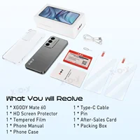 XGODY Mate60 6.8inch Smartphone Android 12 Mobile phones 4G Dual SIM 8Core 128GB 5280mah 8+21MP Fingerprint Unlocked Cell phones 2
