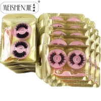 Wholesale Lashes 4/20/100pcs Fluffy 3d Mink Lashes Natural Makeup False Lashes Flase Eyelashes Lot with Cosmetic Brushes tweezer 1