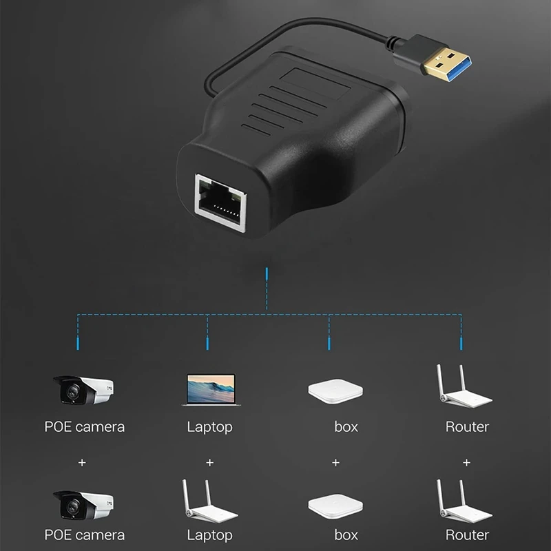 다기능 네트워크 분배기 어댑터 케이블, 네트워크 공유기, RJ45, 1 대 2